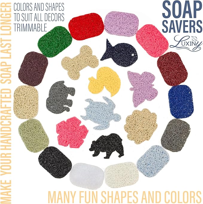 Soap Savers for Bar & Shampoo Holder, American Made by Luxiny, Lifts in Dishes Shower Holders –Bars Lasts Longer- of Eco-Friendly Bioplastics (Sage 2 Pack), Mountain Sage - 2 Pack (12345)