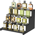 Lifewit 12 Inch Cologne Organizer for Men, 4 Tier Large Plastic Perfume Stand, Tool-free Assembly, Display Shelf for Fragrance, Aftershave, Skincare Makeup for Vanity, Bedroom, Bathroom Storage, 1 Pcs