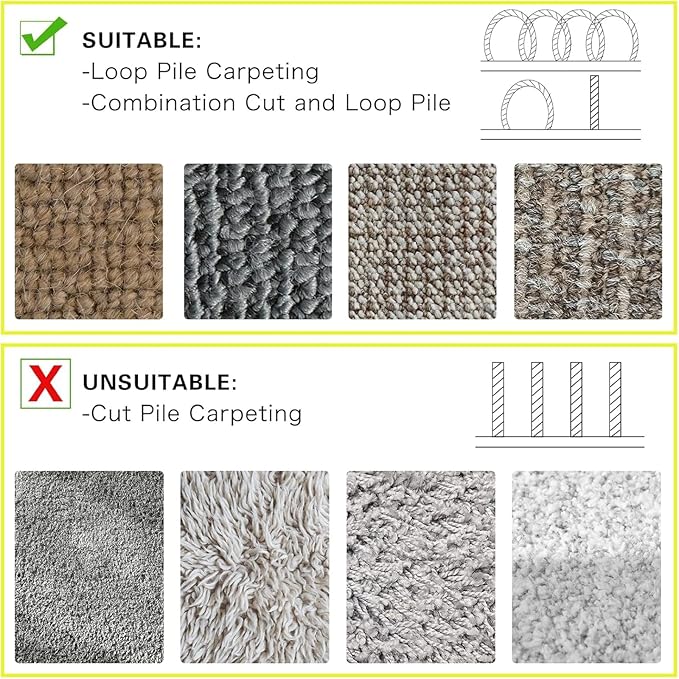 WILLBOND Carpet Cord Cover Cable Protector Floor Cover Cable Protector Management Only for Commercial Office Carpet(147.64 ft,Black and Yellow)