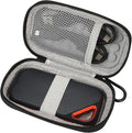 Hard Case for Sandisk Extreme Pro/Sandisk Extreme Portable External SSD 128GB 500GB 1TB 2TB Protective Storage Travel Bag (Gray)
