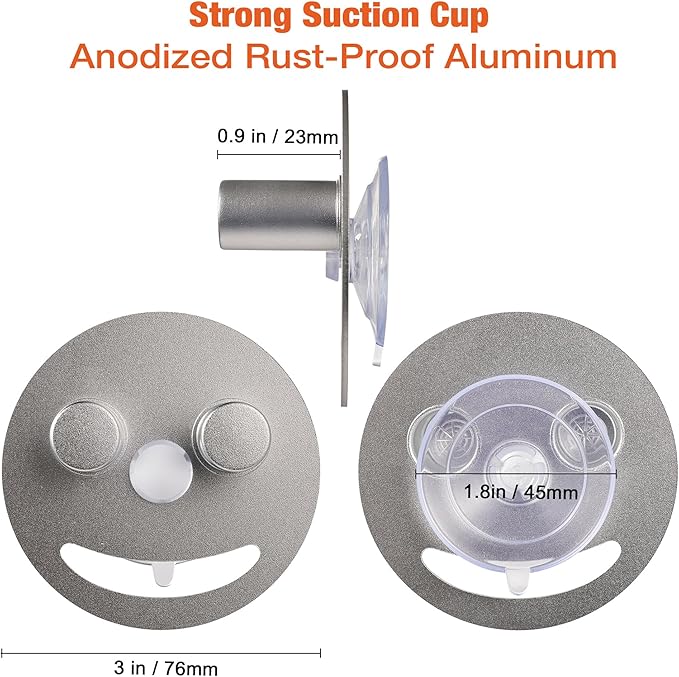 Smiley face sponge holder, kitchen Sink Caddy Organizer with Suction cup,Made of rust-proof aluminum that never rusts for Mommy & Daddy Sponges silvery (1-Pack）