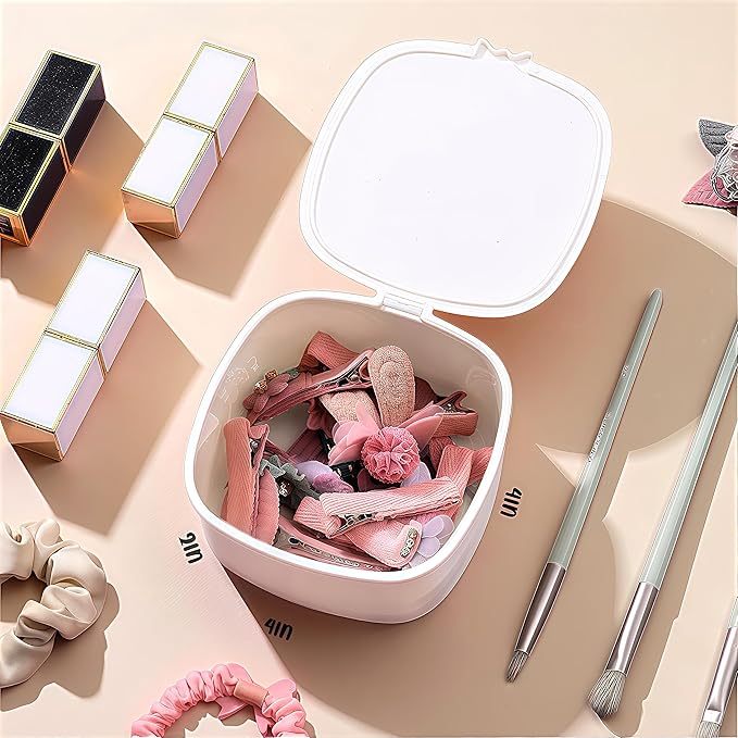Small Hair Accessories Organizer Box For Girls Kids Teens Women, Hair clips/Ties/bands/pins/barrettes/scrunchies Organizer and Storage! (Dog)