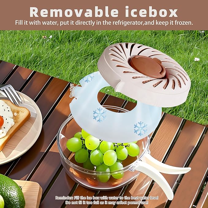 2025 Upgrade Fruit Washing Bowl with Strainer(2.85QT+1QT),3 in 1 Multipurpose Drain Basket with Lid & Ice Box,Foldable Handle Fruit Strainer,Fruit Washer Perfect for Fridge Storage and Outdoor Picnics