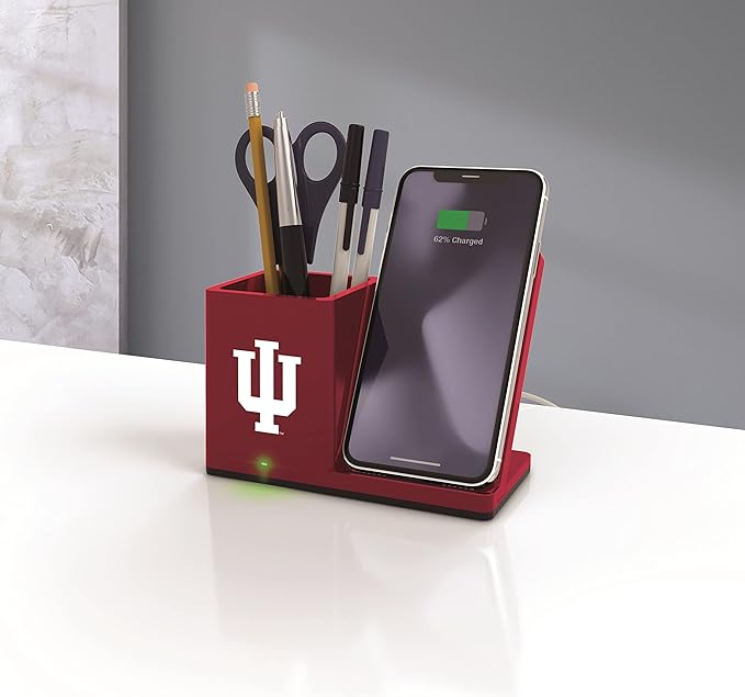 SOAR NCAA Unisex Cell Phone Wireless Charging Stand and Desktop Organizer