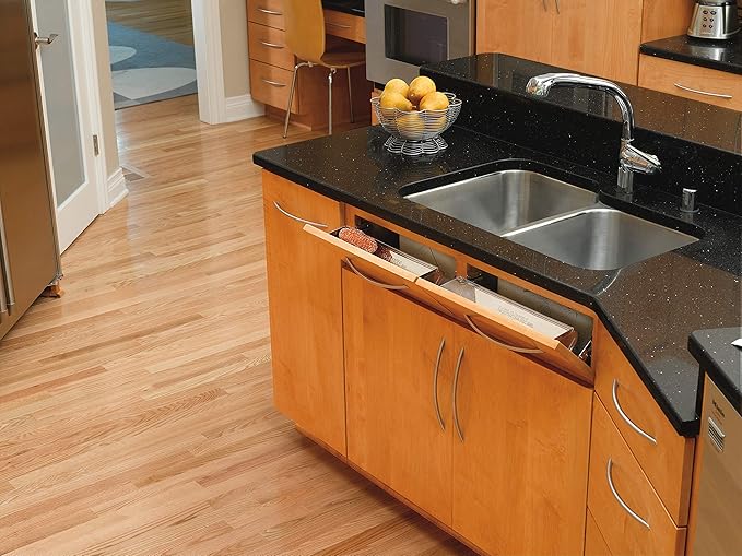 Rev-A-Shelf - 6541-13-52 - 13 in. Stainless Tip Out Sink Front Tray