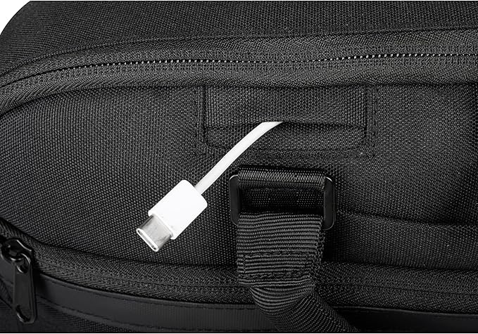 Kenneth Cole Recycled Polyester Slim 16" Laptop Business Briefcase, Black