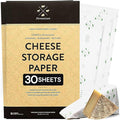 Formaticum 30-Pack Zero Cheese Storage Paper, Compostable, Biodegradable, and Plastic-Free Paper to Keep Cheese and Charcuterie Fresh, Kitchen Organization 9 x 13 Inches