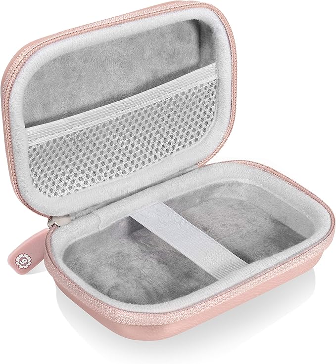 Getgear Portable Case Compatible with UnionSine Ultra Slim Portable External Hard Drive 1TB, 4TB, 750GB and All Others (Pink)