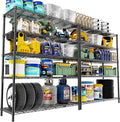 Storage Shelves Heavy Duty, 2 PCS 48" L x 20" W x 72" H Garage Wire Shelving Unit Loads 2000LBS, 5-Tier Adjustable Metal Industrial Utility Shelf Rack for Kitchen, Laundry Room, Warehouse, Basement
