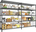 REIBII 73''W Storage Shelves Load 1650 LBS Metal Shelving 5-Tier Wire Shelving Unit, Adjustable Heavy Duty Metal Shelves Wire Shelf for Pantry Kitchen Industrial Garage, 17.7" D x 73" W x 71" H