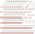204 peg Board Hooks for Hanging - pegboard Accessories and Hangers for 1/4 & 1/8 inch peg Board Organizer Accessories - Ideal for Garage, Workshop & Tool Storage