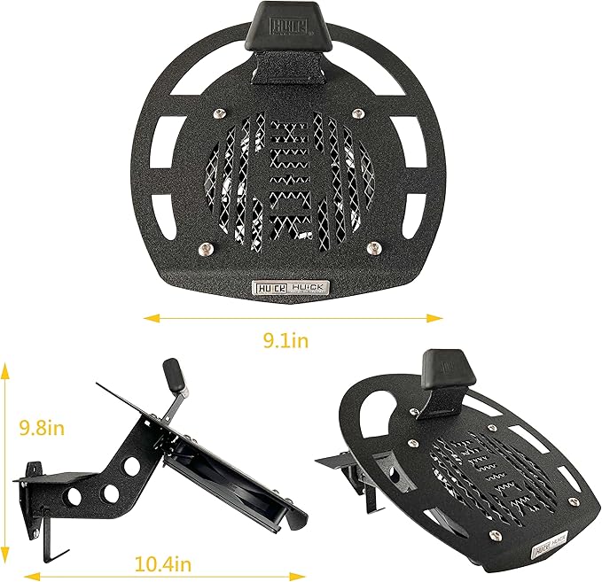 HUCK Helmet Dryer Helmet Holder Display Stand Wall Mount Hanger Rack with Ventilation Fan for Motorbike Helmets, Racing Suit, Gloves (Ventilated, USB Connector, Black)