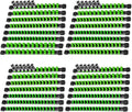 Socket Organizer Drive ABS Tools - Green Socket Holder, Premium Quality 30 Pieces Socket Holders Kit 1/4-Inch x 160 Clips, 3/8-Inch x 150 Clips, 1/2-Inch x 120 Clips（30PC,Green)