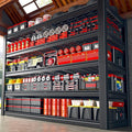 55.1" W Metal Shelving 5 Tier Garage Shelving 3050LBS Storage Shelves Adjustable Garage Shelves Industrial Metal Shelf for Basement Warehouse Shop Supermarket 55.1" W x 25.8" D x 78.1" H