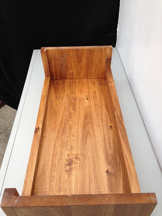 Ideas to Home Computer Monitor Riser Solid Albus Wood (15" W x 10" D x 5" H, Cherry)