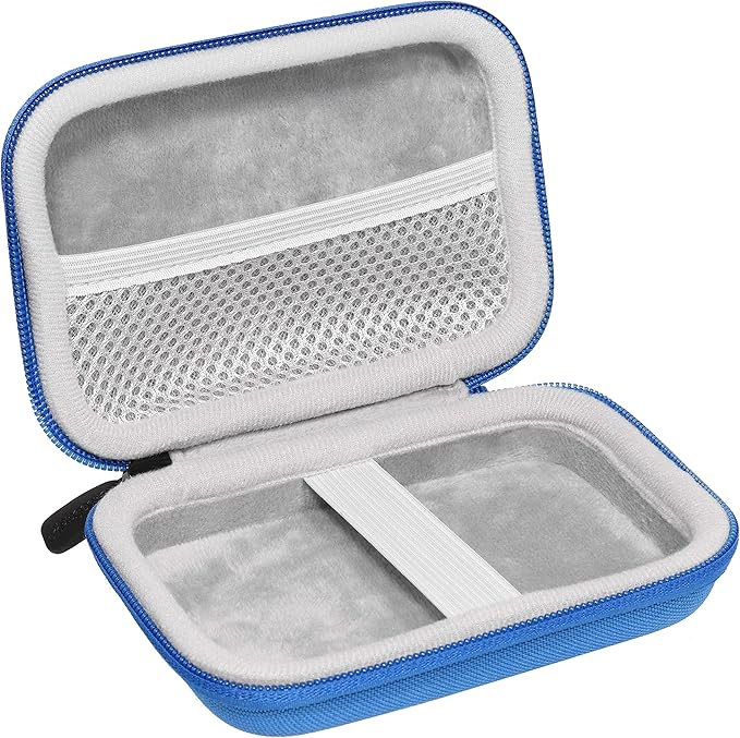 Getgear Portable Case Compatible with UnionSine Ultra Slim Portable External Hard Drive 1TB, 4TB, 750GB and All Others (Blue)