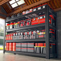 40.1" W Garage Shelving 4 Tier Heavy Duty Shelving 2280LBS Adjustable Garage Storage Shelves Industrial Metal Shelf for Kitchen Pantry Basement Closet 40.1" W x 19.6" D x 59.6" H