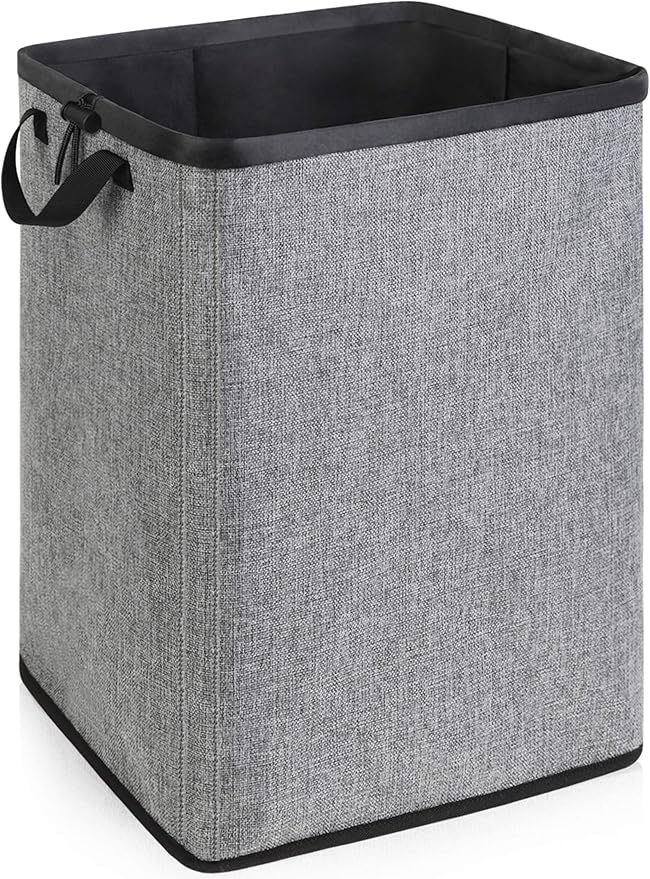 SNIGJAT Clothes Laundry Hamper for Bedroom, Lightweight Dirty Clothes College Hamper Collapsible for Small Space, Sturdy Laundry Basket with Handles for Bathroom Closet, 70 L
