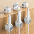 6 Pack Magnetic Cable Clips – Cord Organizer & Holder, Toocki Adhesive Cable Management, Wire Holder for USB Charging Cables, Ideal for Home, Office, Car, Desk, and Nightstand-White