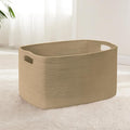 72L Large Wicker Laundry Basket for Living Room Storage,Boho Woven Cotton Rope Baskets for Kids Toy,Gifts,Square Blanket Hamper for Bedroom Dirty Clothes,Jute