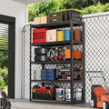 72" H Garage Shelving, Heavy Duty Storage Shelves, 3000LBS Garage Shelving, 5-Tier Easy Assembly Adjustable Shelf for Industrial, Warehouse, Basement (H72'' W48'' D24'')