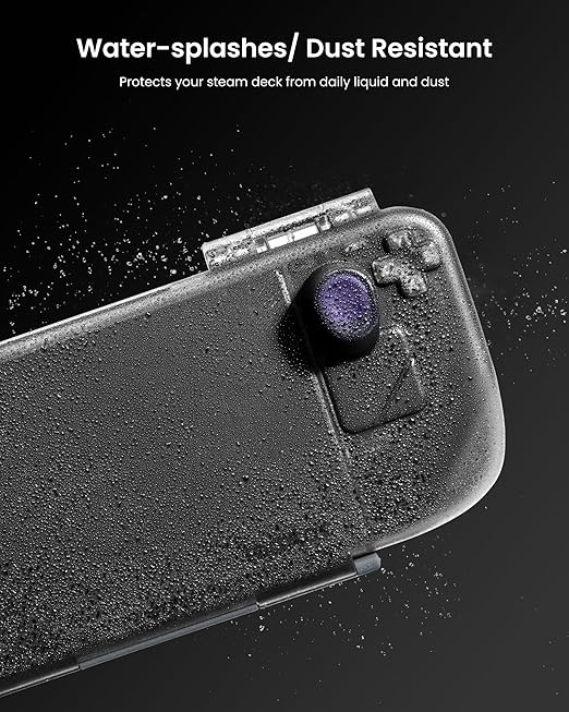 tomtoc Armor Case for Steam Deck/OLED, Steam Deck Hard Shell, Slim Portable Travel Carry Case, Shock-proof, Charging Convenience, with Military Grade Protection, Protective Cover
