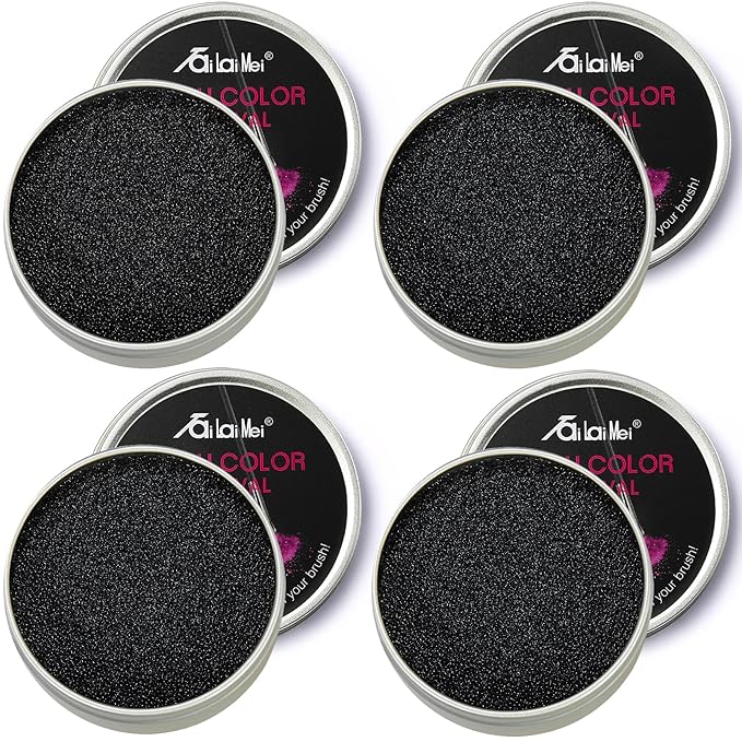 TailaiMei 4 Pack Color Removal Cleaner Sponge, Quickly & Easily Clean Makeup Brushes Without Water or Chemical Solutions Eliminating Drying Time - Switch Eyeshadow Colored Immediately