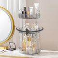 360 Rotating Makeup Organizer for Vanity, Bathroom Countertop Spinning Perfume Organizer, High-Capacity Cosmetic and Skincare Dresser Make Up Holder Rack (3 Tiers, Grey)