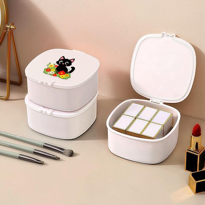 Small Hair Accessories Organizer Box For Girls Kids Teens Women, Hair clips/Ties/bands/pins/barrettes/scrunchies Organizer and Storage! (Cat)