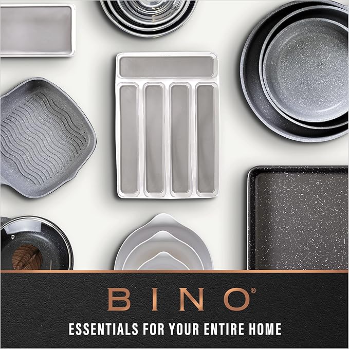 BINO | Plastic Storage Bins, X-Large | THE HANDLER COLLECTION | Multipurpose Organizer Bins | Kitchen Pantry Organizers and Storage | Clear Containers for Organizing Home | Freezer Organizer
