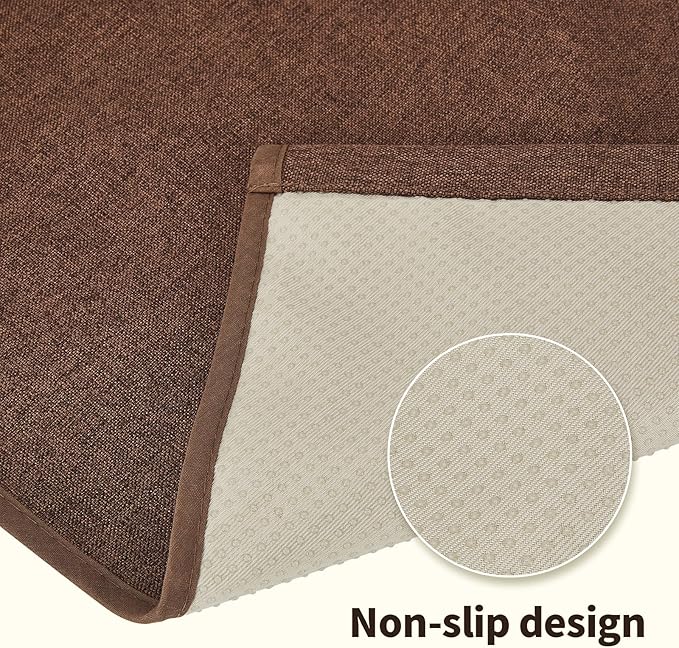 Remote Control Holder Armchair Caddy for Recliner Couch, Non-Slip Armrest Organizer with 5 Pockets for Magazine, Tablet, Phone, iPad (Brown)