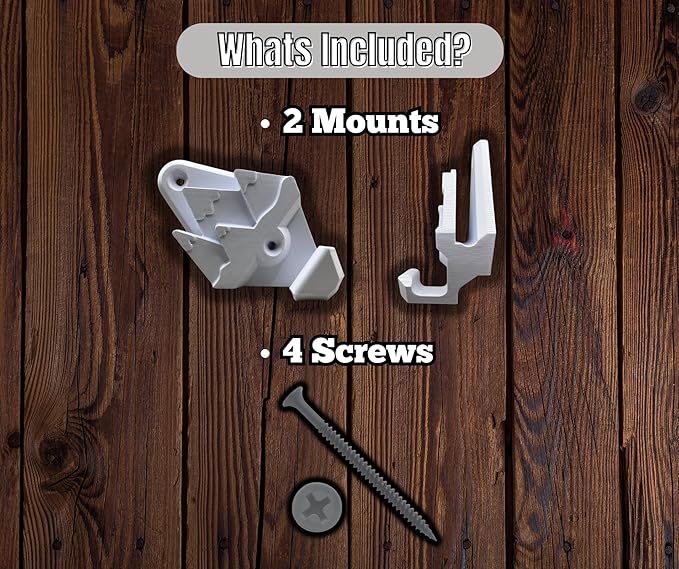 Snowboard Wall Mount Storage – Damage-Free Snowboard Hanger, Hook to Securely Store Gear, Hang and Display Snow Boards and Gloves, Gear Organizer (True White)