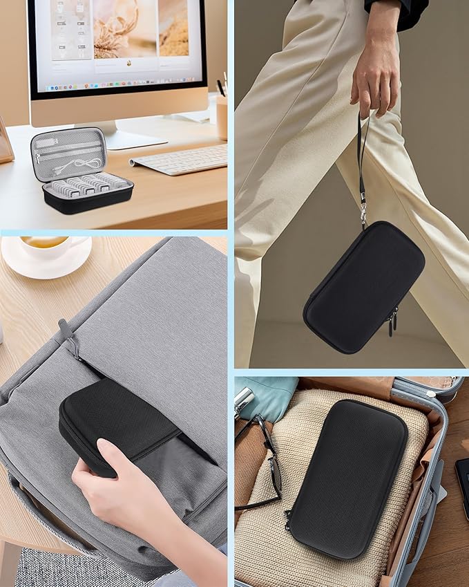 Memory Card Case - Water-Resistant & Anti-Shock 36 Slot Holder, 27 Micro SD & 9 SD/SDHC/SDXC Cards Organizer for Camera