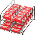 Simple Houseware Dual Row Front Loading Stackable Can Dispenser, Bronze