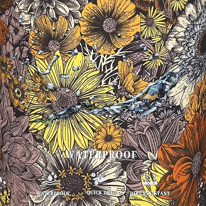 Retro Sunflower Flower Laundry Hamper With Handles Foldable Oxford Cloth Daisy Floral Tote Bag Colorful Laundry Basket Clothes Toy Storage Bucket 8.9"x16.5"For Bathroom/Laundry/Bedroom