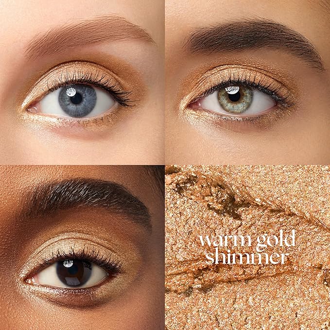 Julep Eyeshadow 101 Cream-to-Powder Waterproof Shadow Stick – Warm Gold Shimmer – Long-Lasting, Crease-Proof, Golden Shimmer Cream Eyeshadow with Built-in Smudger
