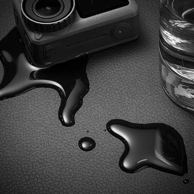 Nekmit Leather Desk Blotter Pad 24 x 14 Inches, Flat, Non-Slip, Waterproof, Black